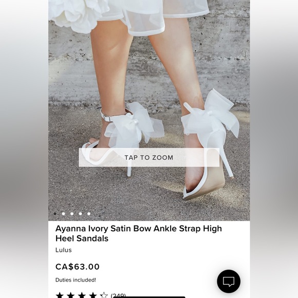 Bridal bow heels - Picture 2 of 5